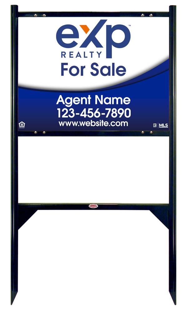 Angle Iron Frame and Agent Sign Panel Unit, 18h x 24w